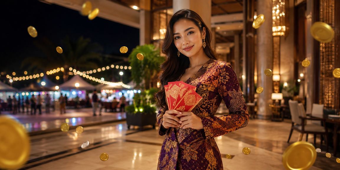 Sampul merah bonus bergaya batik Malaysia di Langkawi untuk sambutan perayaan